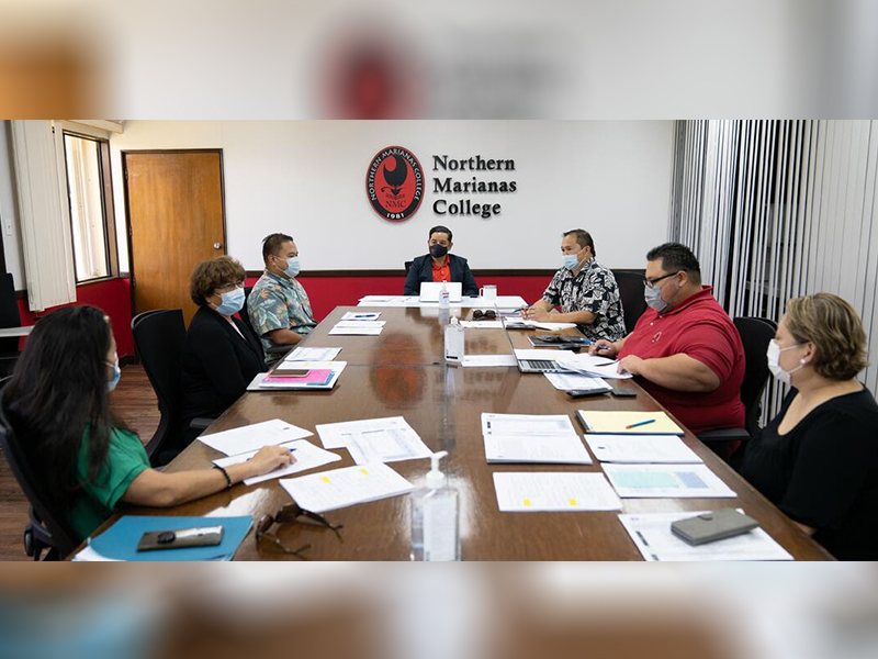 NMC Interim President Frankie Eliptico and PSS Commissioner Alfred Ada and their teams recently met about strengthening the alignment of NMC and PSS programs.
