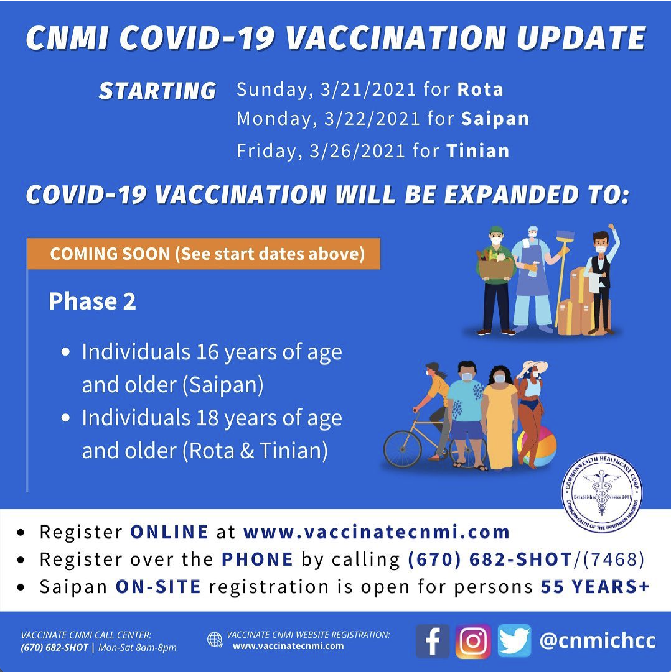 CNMI Covid-19 Vaccination Update Banner CNMI Covid-19 Vaccination Update Banner